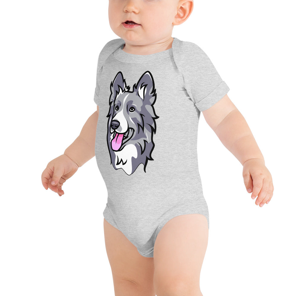 Border Collie Dog, Bodysuit, No. 0106