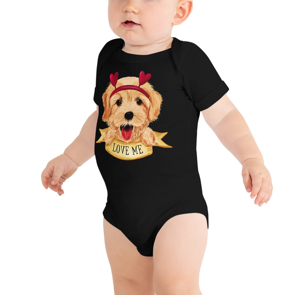 Cute Golden Retriever Dog, Bodysuits, No. 0303