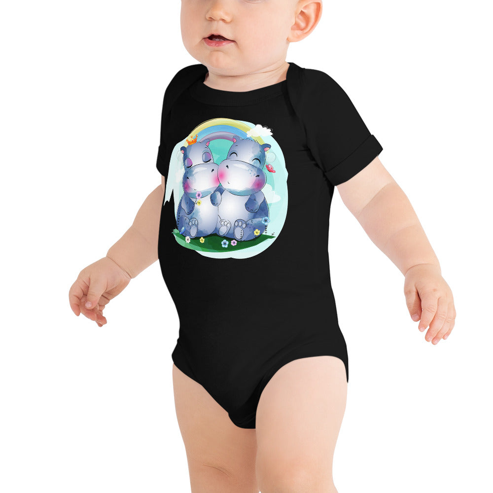 Cute Little Hippos, Bodysuits, No. 0097