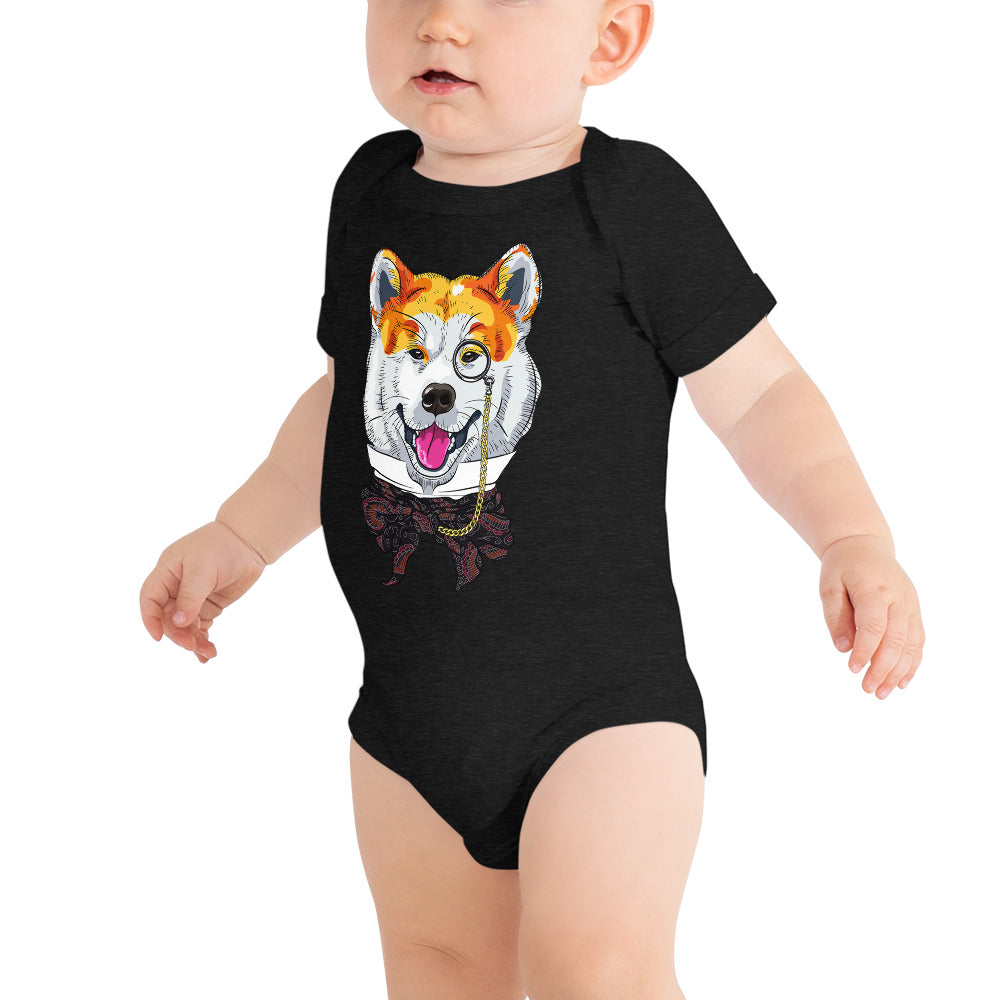 Cute Elegant Dog, Bodysuits, No. 0196