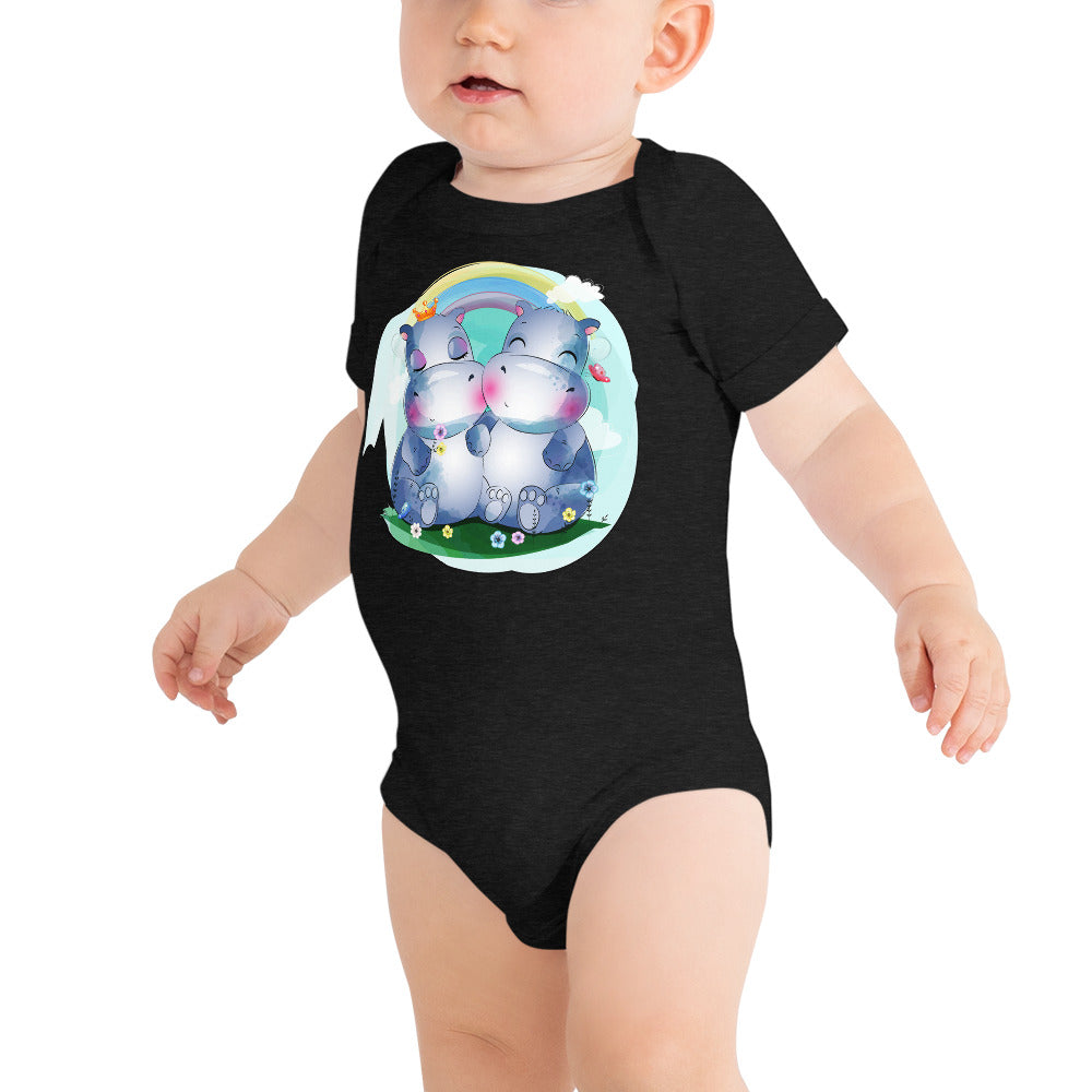 Cute Little Hippos, Bodysuits, No. 0097