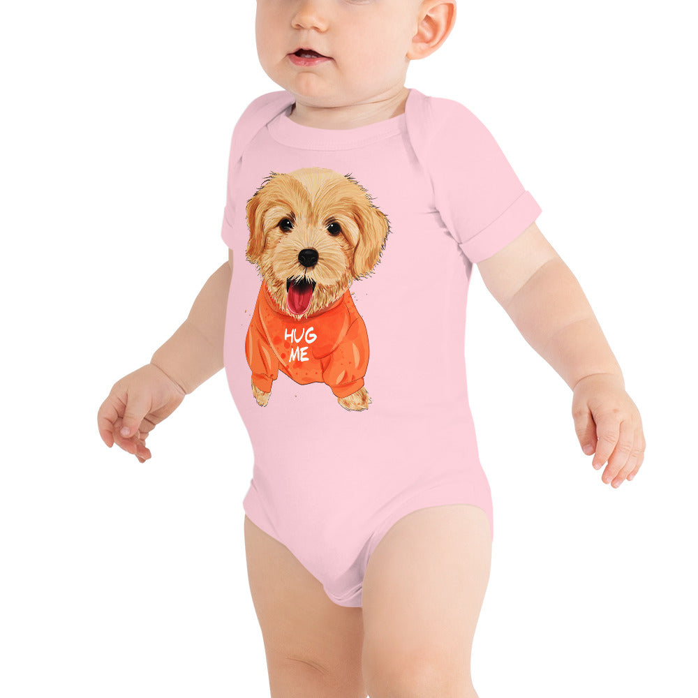 Cute Golden Retriever Dog, Bodysuits, No. 0302