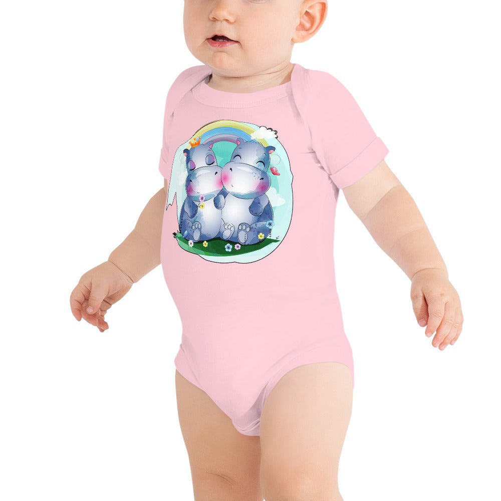 Cute Little Hippos, Bodysuits, No. 0097