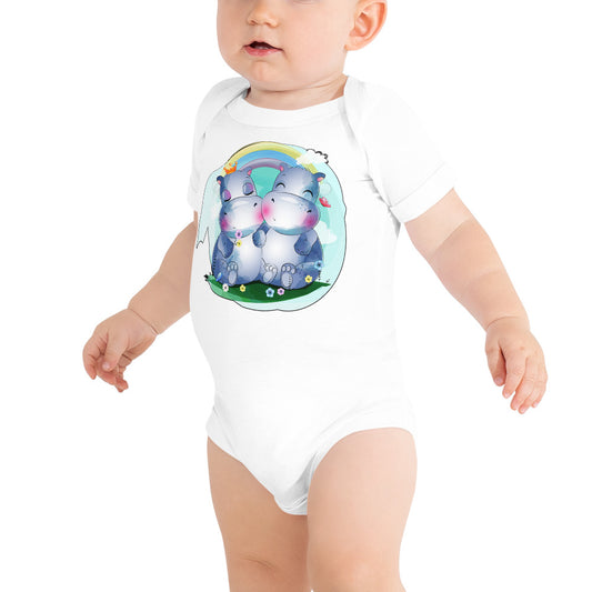 Cute Little Hippos, Bodysuits, No. 0097