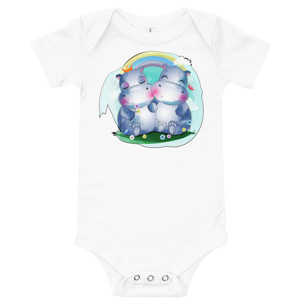 Cute Little Hippos, Bodysuits, No. 0097