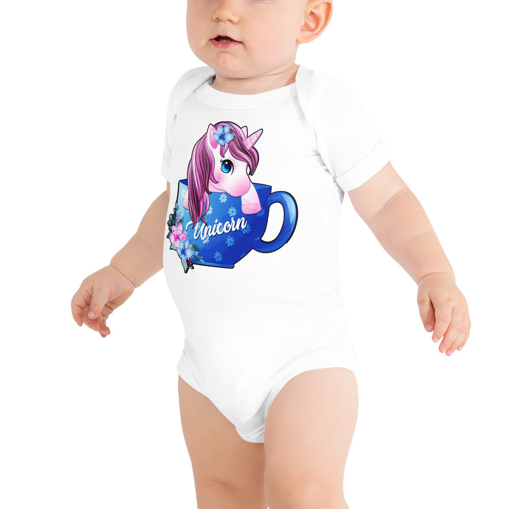 Unicorn inside Coffee Cup, Bodysuits, No. 0094