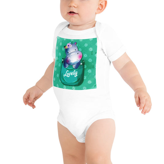Hippo Inside Pocket, Bodysuits, No. 0458