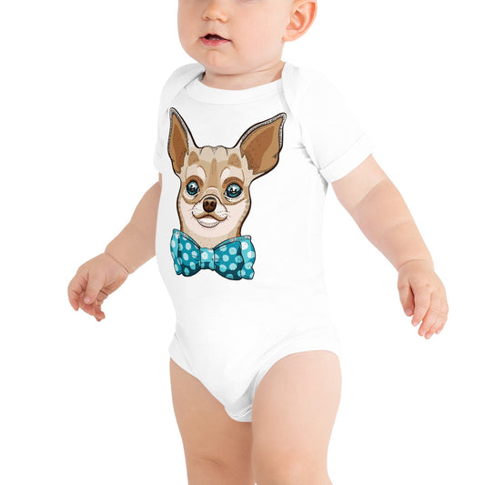 Elegant Funny Chihuahua Dog, Bodysuits, No. 0600