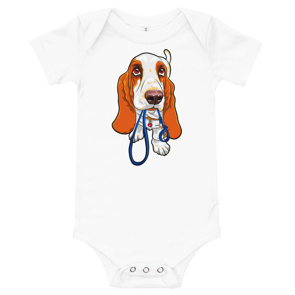 Basset Hound Dog Bodysuit, No. 0570