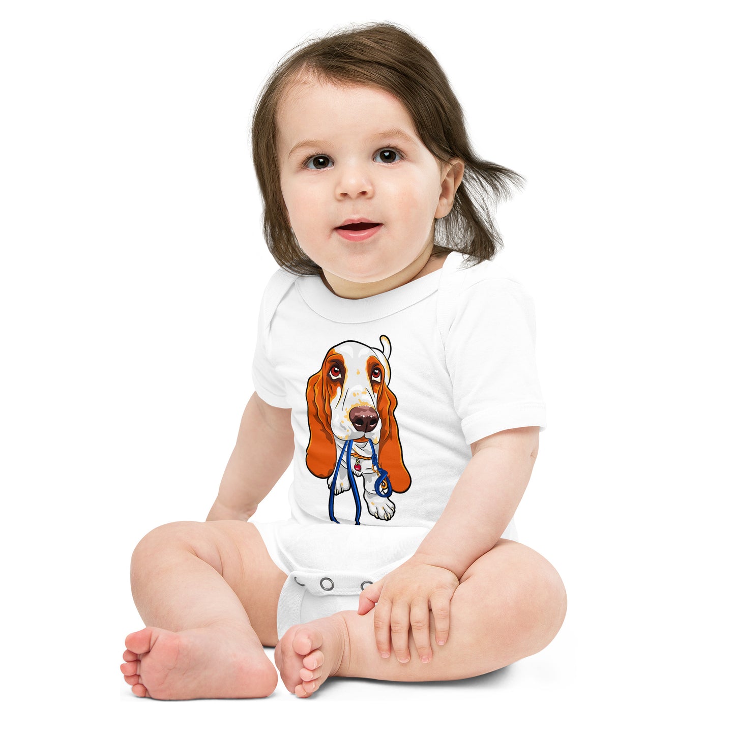 Basset Hound Dog Bodysuit, No. 0570