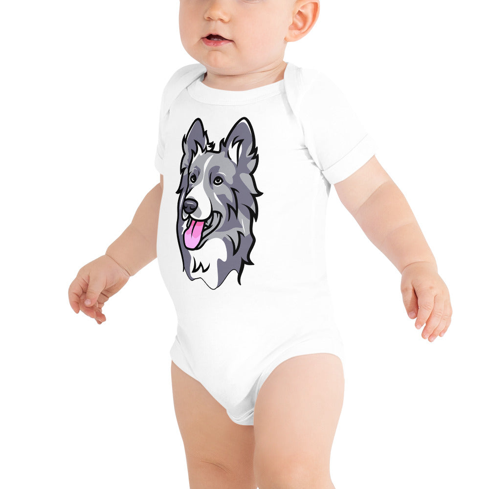 Border Collie Dog, Bodysuit, No. 0106