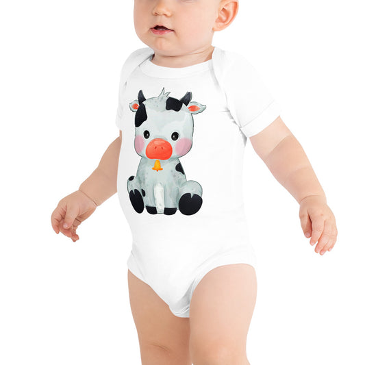 Cute Baby Cow Bodysuit, No. 0034