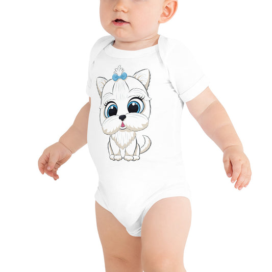 Cute Baby Dog Bodysuit, No. 0148