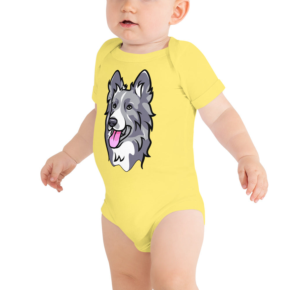 Border Collie Dog, Bodysuit, No. 0106