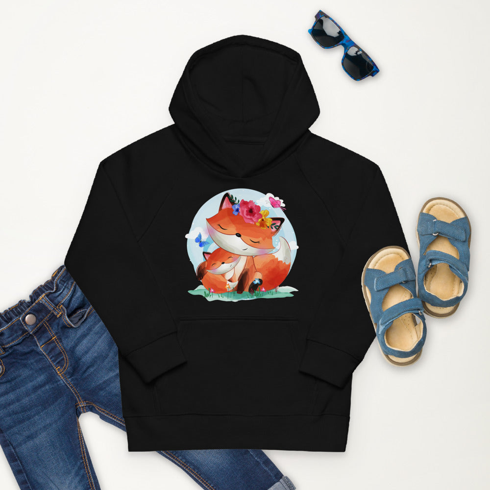 Lovely Mom and Baby Fox, Hoodies, No. 0067