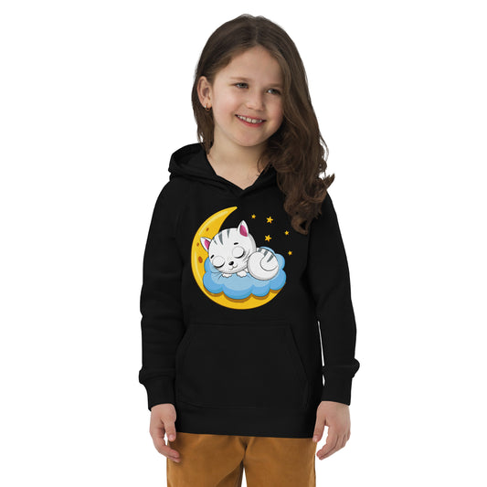 Cute Baby Cat Sleeping on the Clouds Hoodie, No. 0271