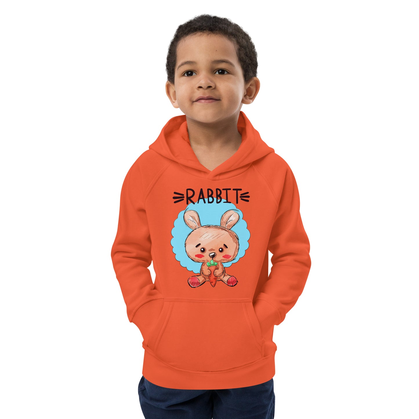 Rabbit with Carrot Hoodie, No. 0491
