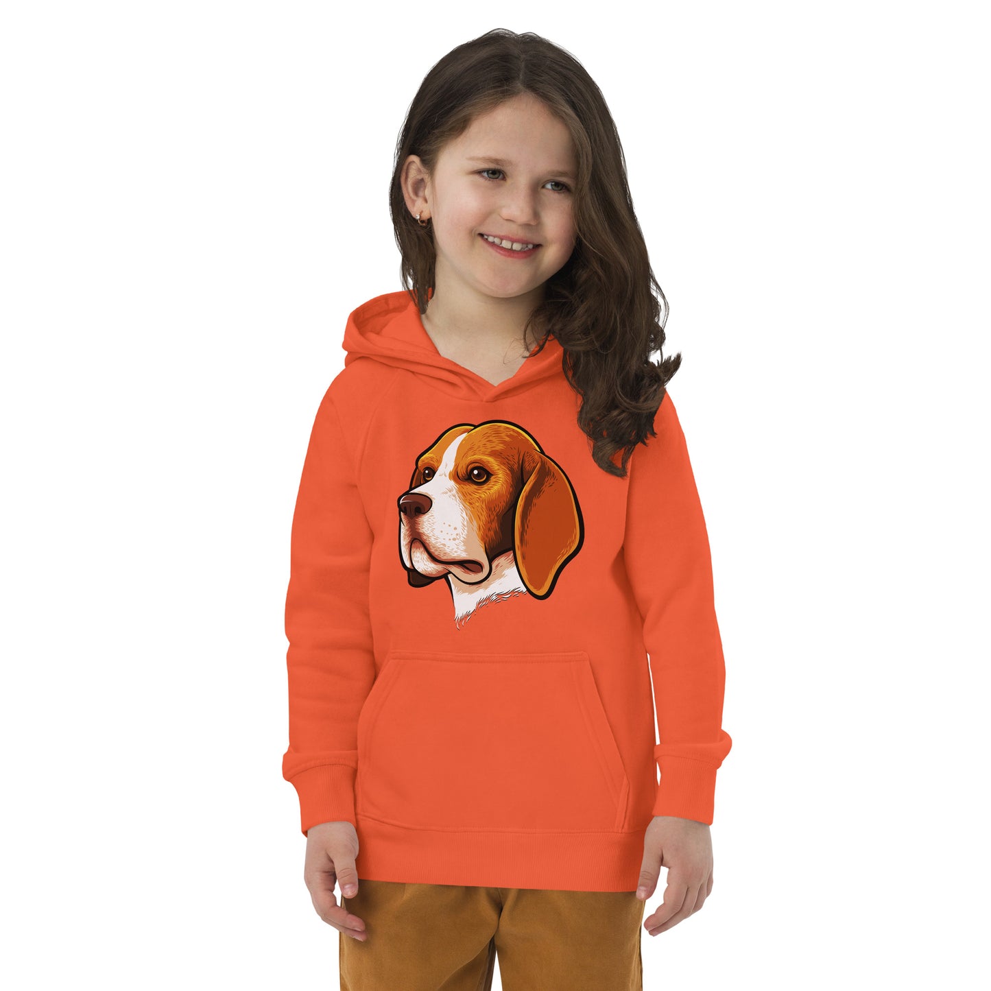 Beagle Dog Portrait Hoodie, No. 0105