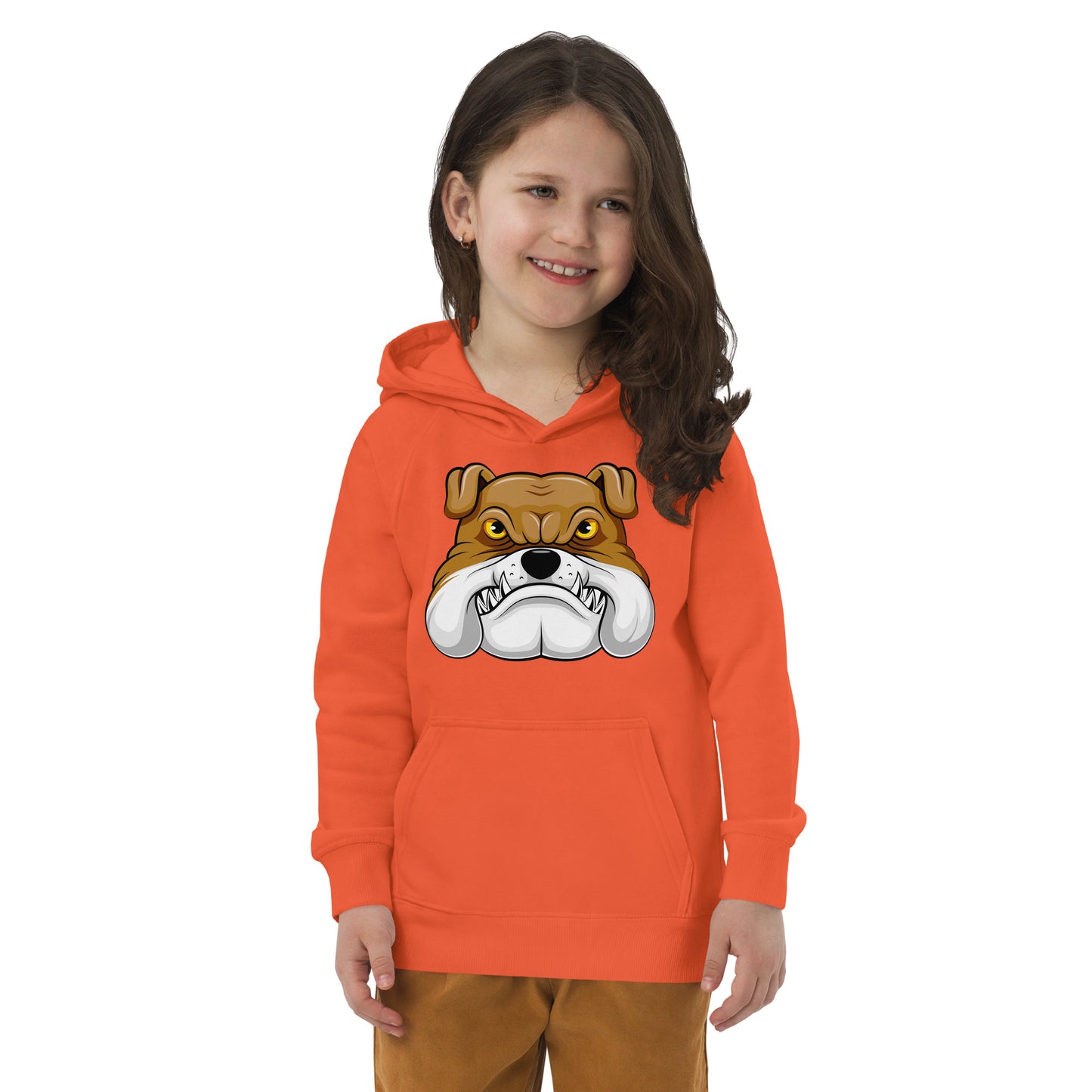 Bulldog Dog Face Hoodie, No. 0108