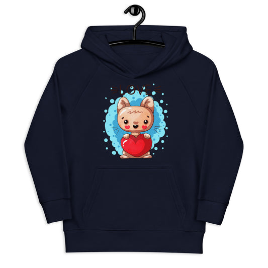 Kitty with Heart, Hoodies, No. 0044