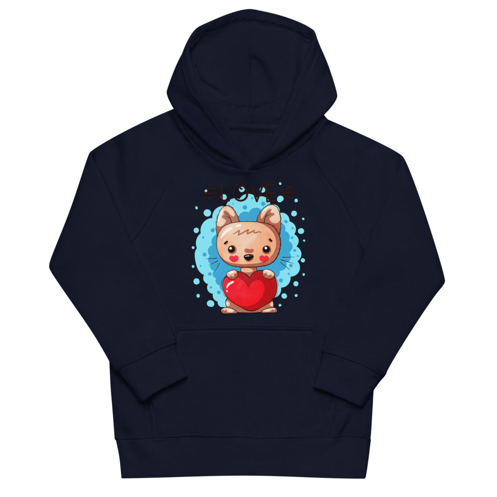 Kitty with Heart, Hoodies, No. 0044