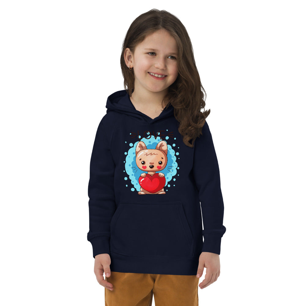 Kitty with Heart, Hoodies, No. 0044