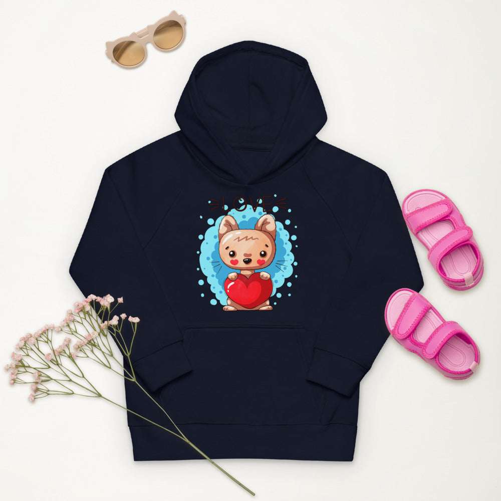 Kitty with Heart, Hoodies, No. 0044