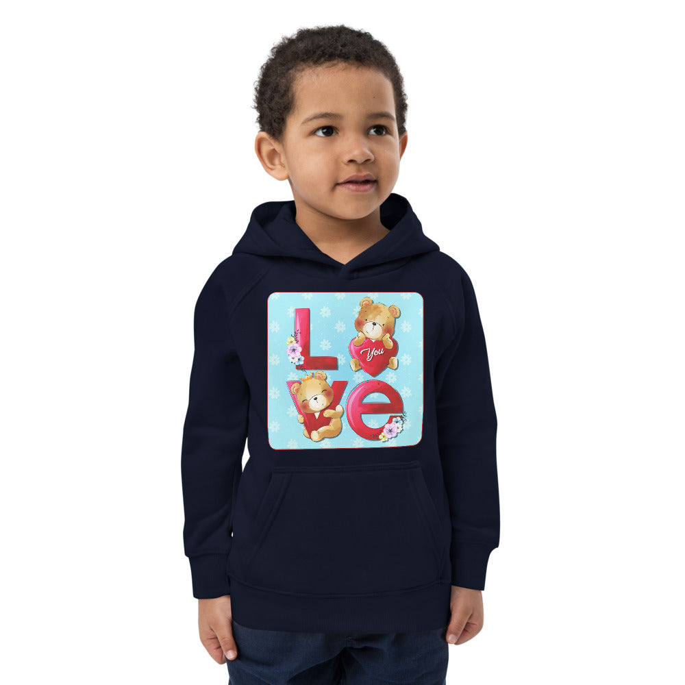 Little Bear with Love Word, Hoodies, No. 0076