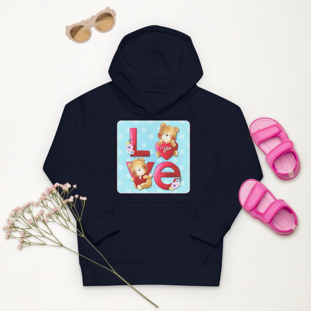 Little Bear with Love Word, Hoodies, No. 0076