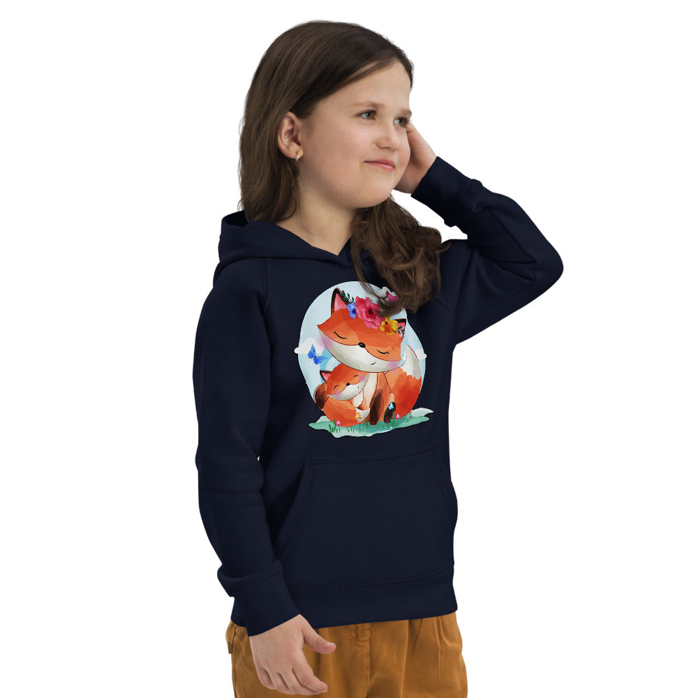 Lovely Mom and Baby Fox, Hoodies, No. 0067