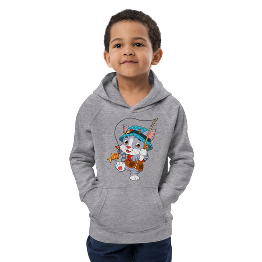 Cute Cat Fishing Hoodie, No. 0156