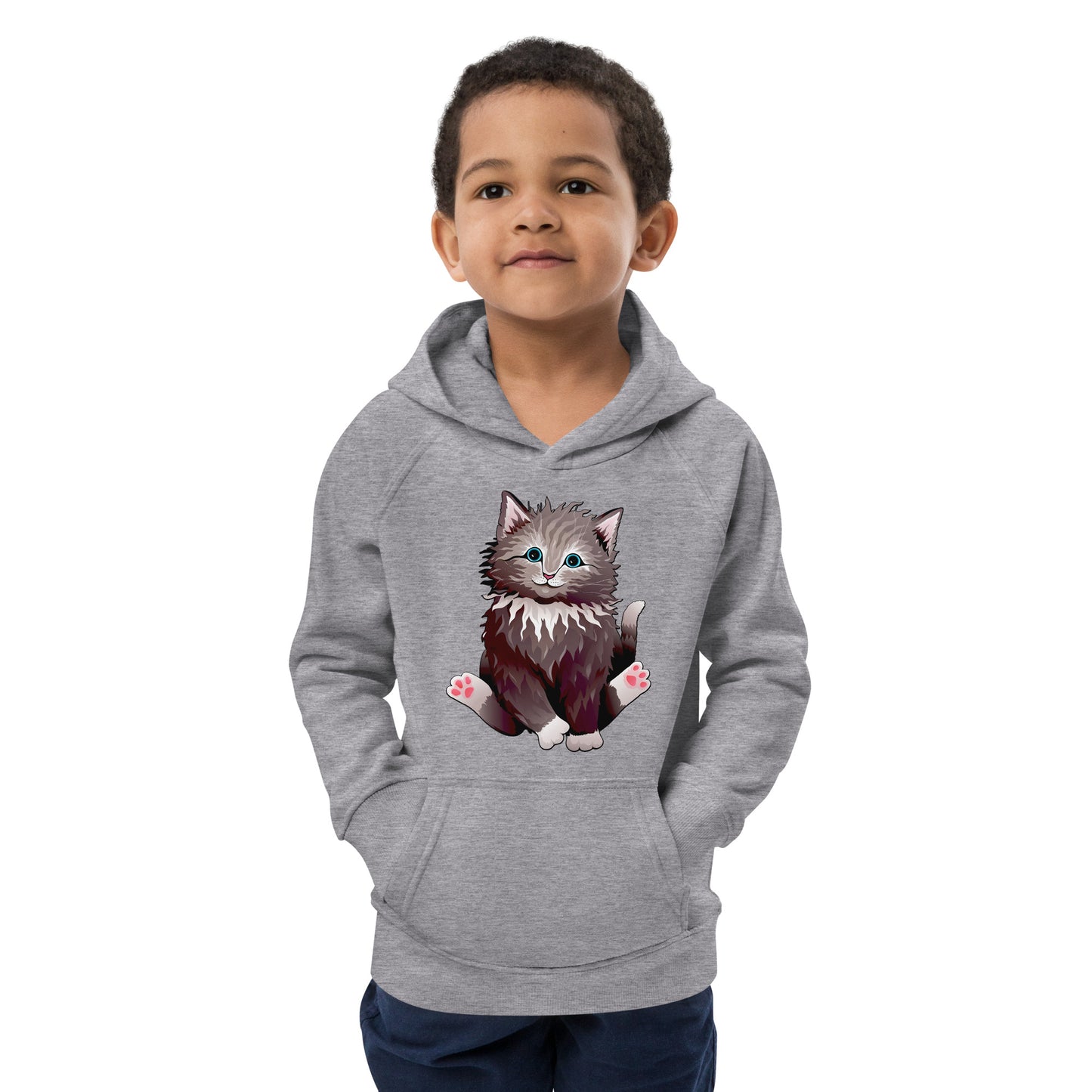 Cute Cat Smiling Hoodie, No. 0160