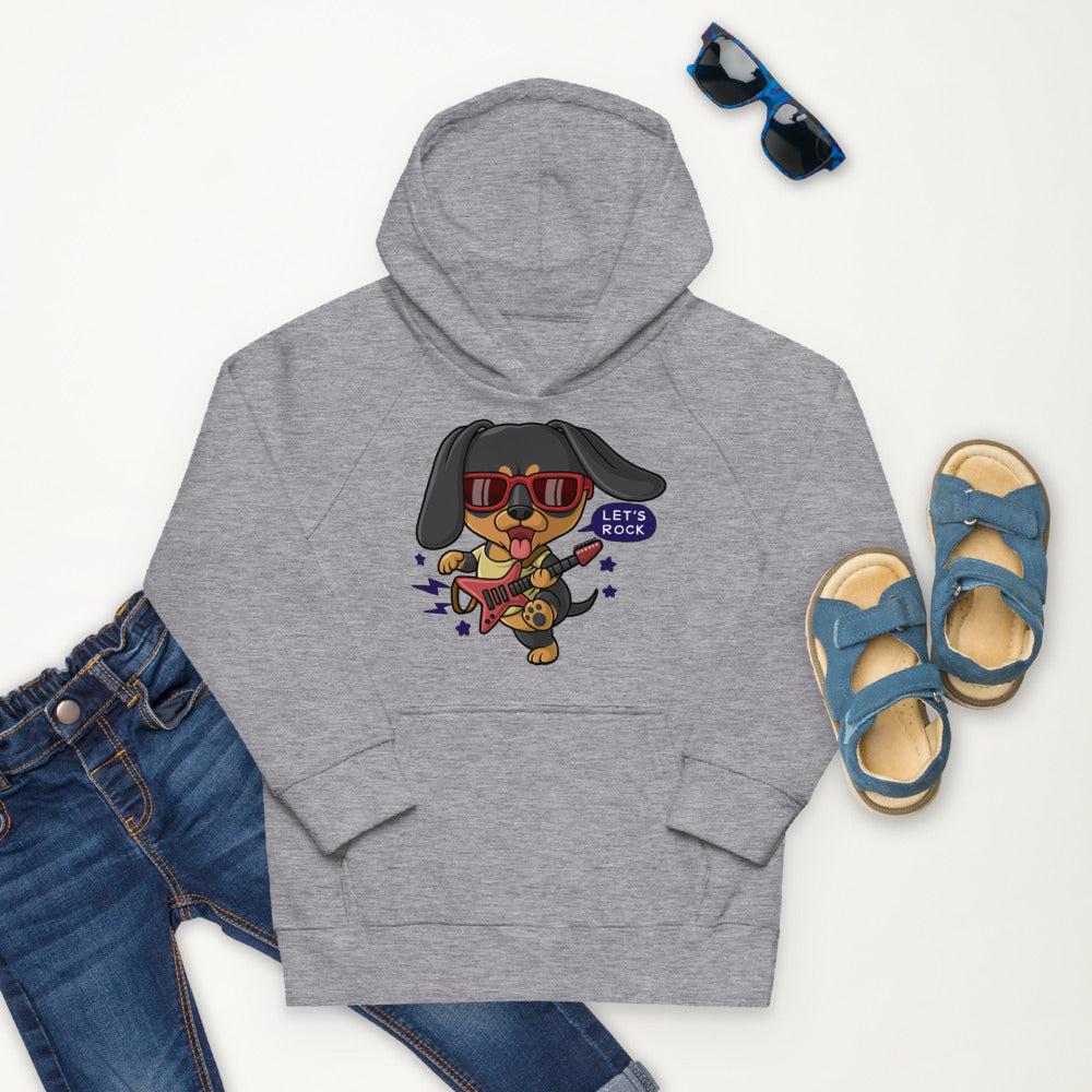 Cool Dachshund Dog Playing Guitar, Hoodies, No. 0256