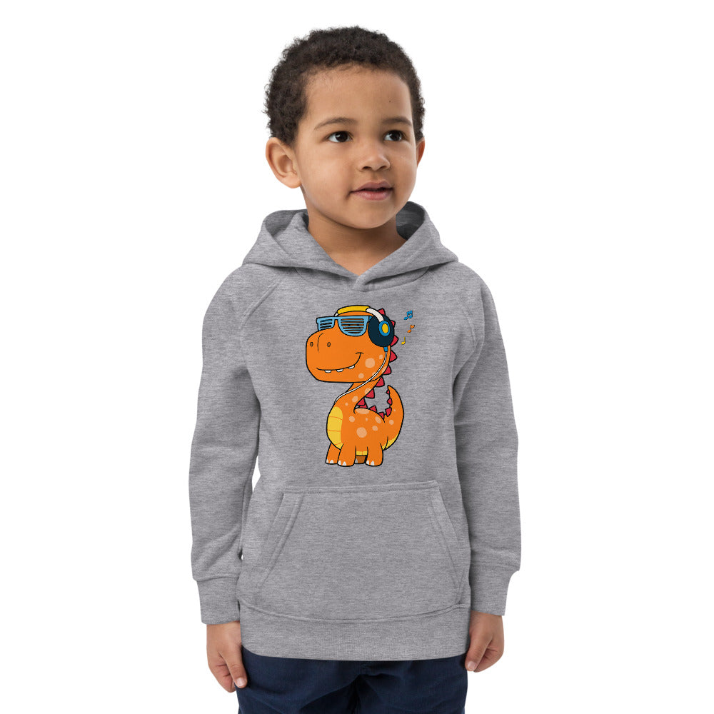 Cool Dinosaur Listening Music, Hoodies, No. 0099