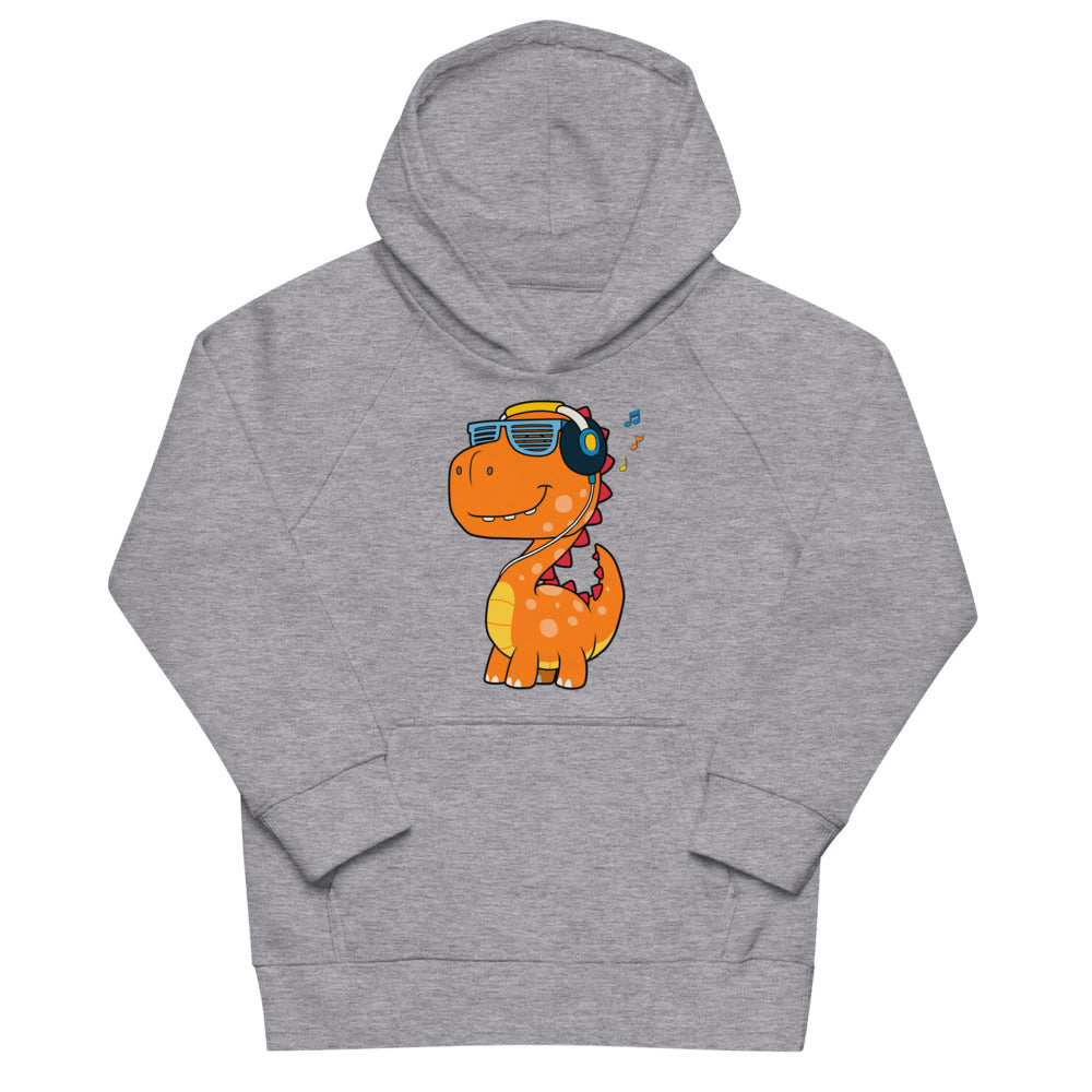 Cool Dinosaur Listening Music, Hoodies, No. 0099