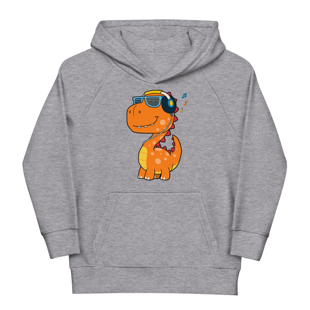 Cool Dinosaur Listening Music, Hoodies, No. 0099