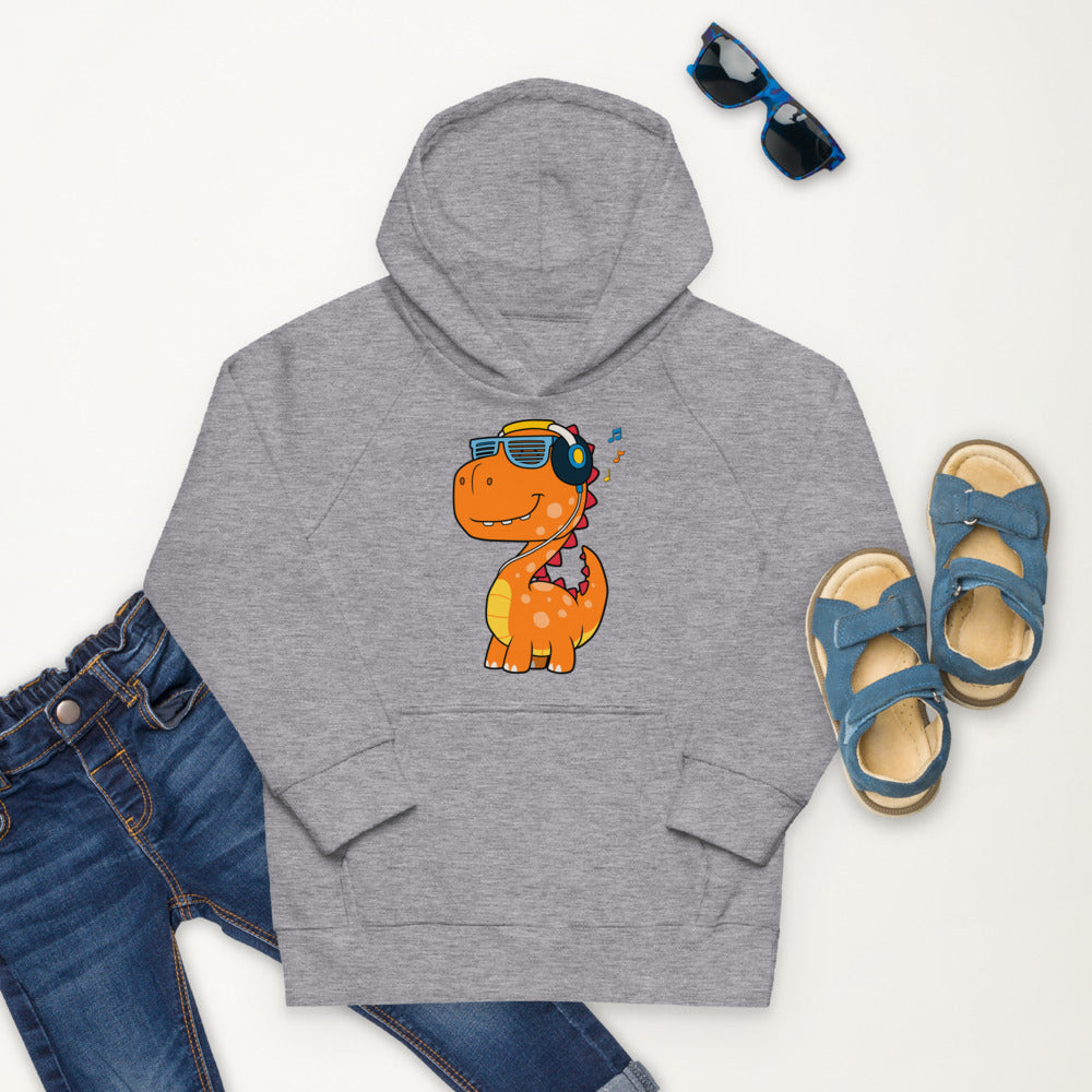 Cool Dinosaur Listening Music, Hoodies, No. 0099