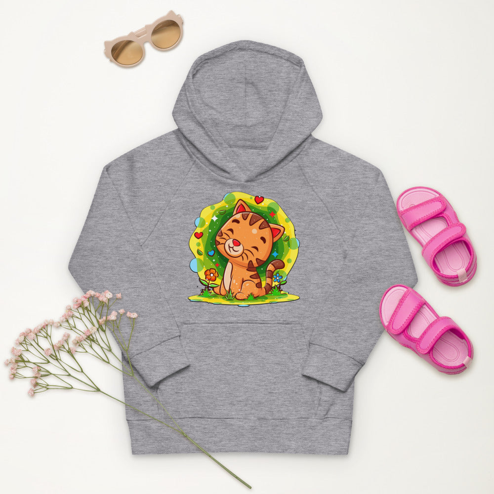 Happy Baby Cat in the Garden, Hoodies, No. 0529