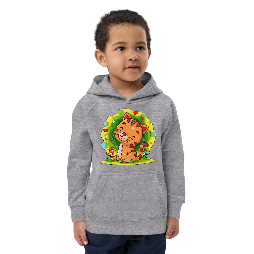 Happy Baby Cat in the Garden, Hoodies, No. 0529