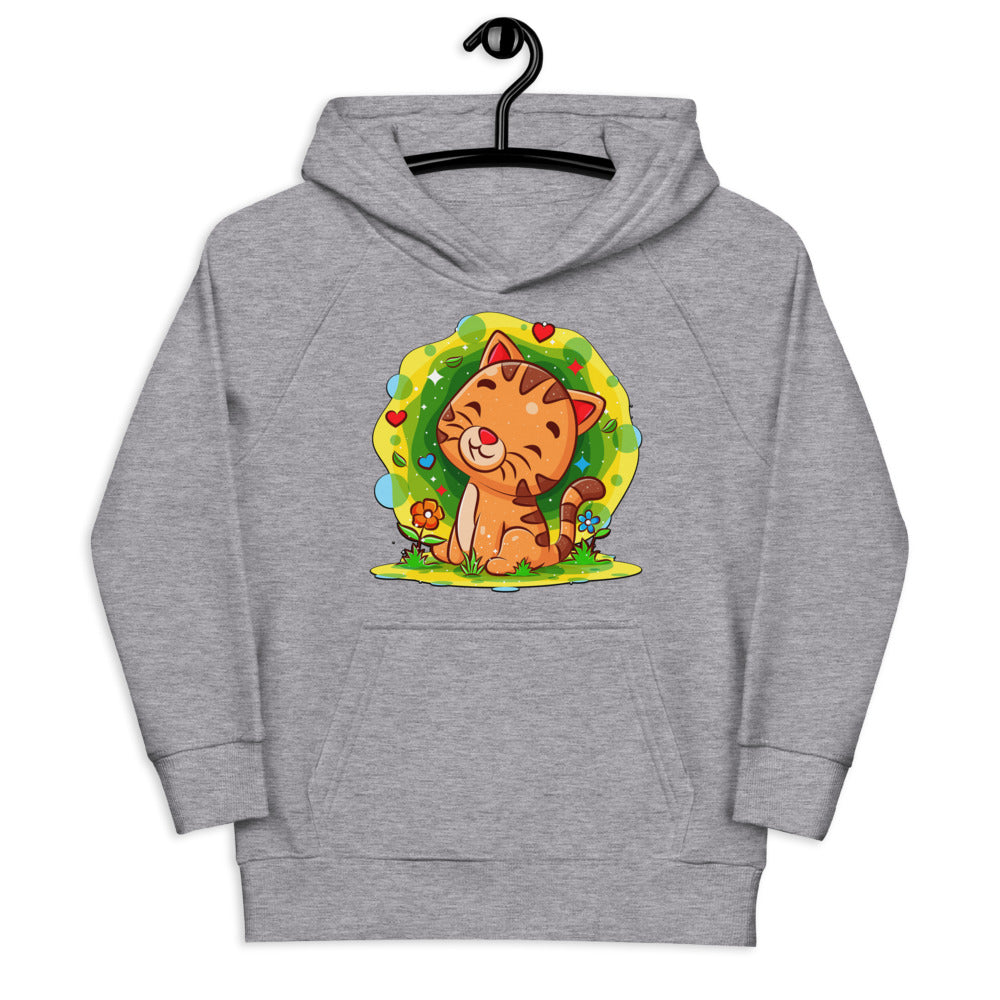 Happy Baby Cat in the Garden, Hoodies, No. 0529