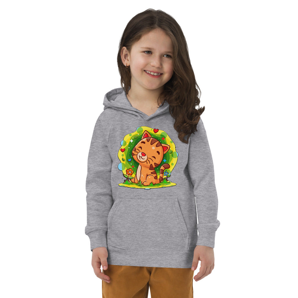 Happy Baby Cat in the Garden, Hoodies, No. 0529