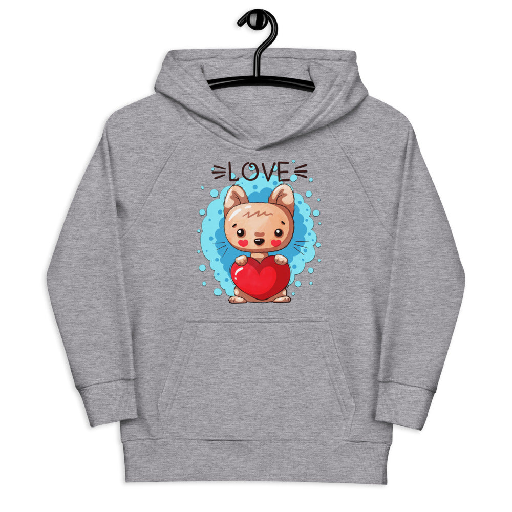 Kitty with Heart, Hoodies, No. 0044