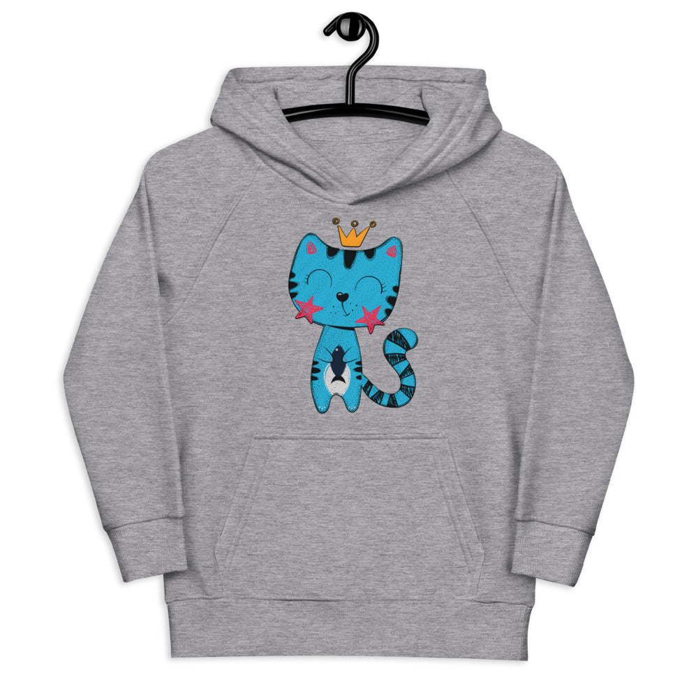 Lovely Cat with Fish, Hoodies, No. 0537