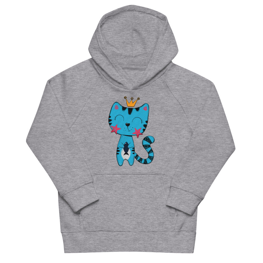 Lovely Cat with Fish, Hoodies, No. 0537