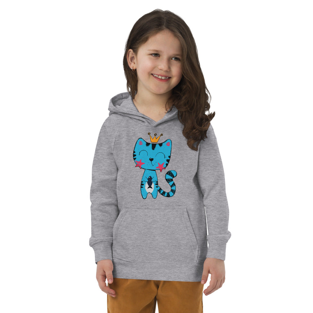 Lovely Cat with Fish, Hoodies, No. 0537