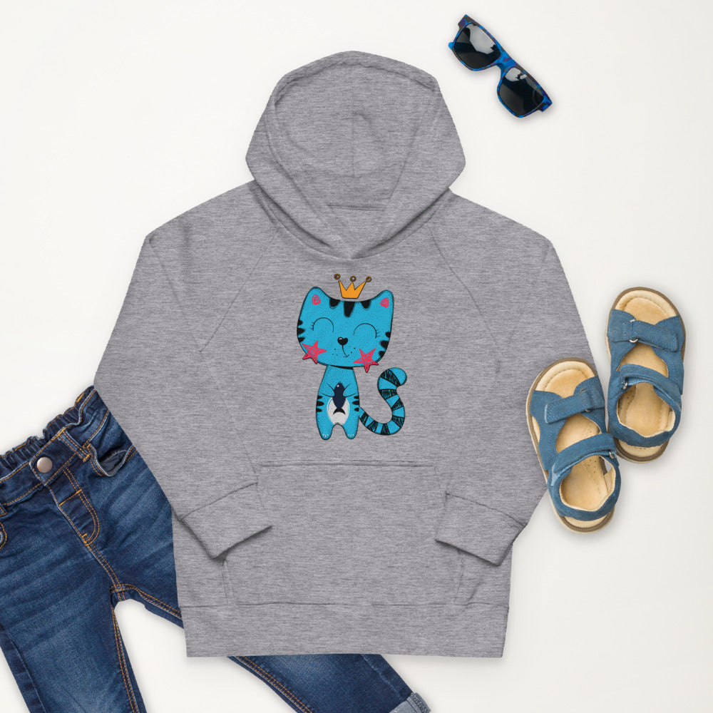 Lovely Cat with Fish, Hoodies, No. 0537