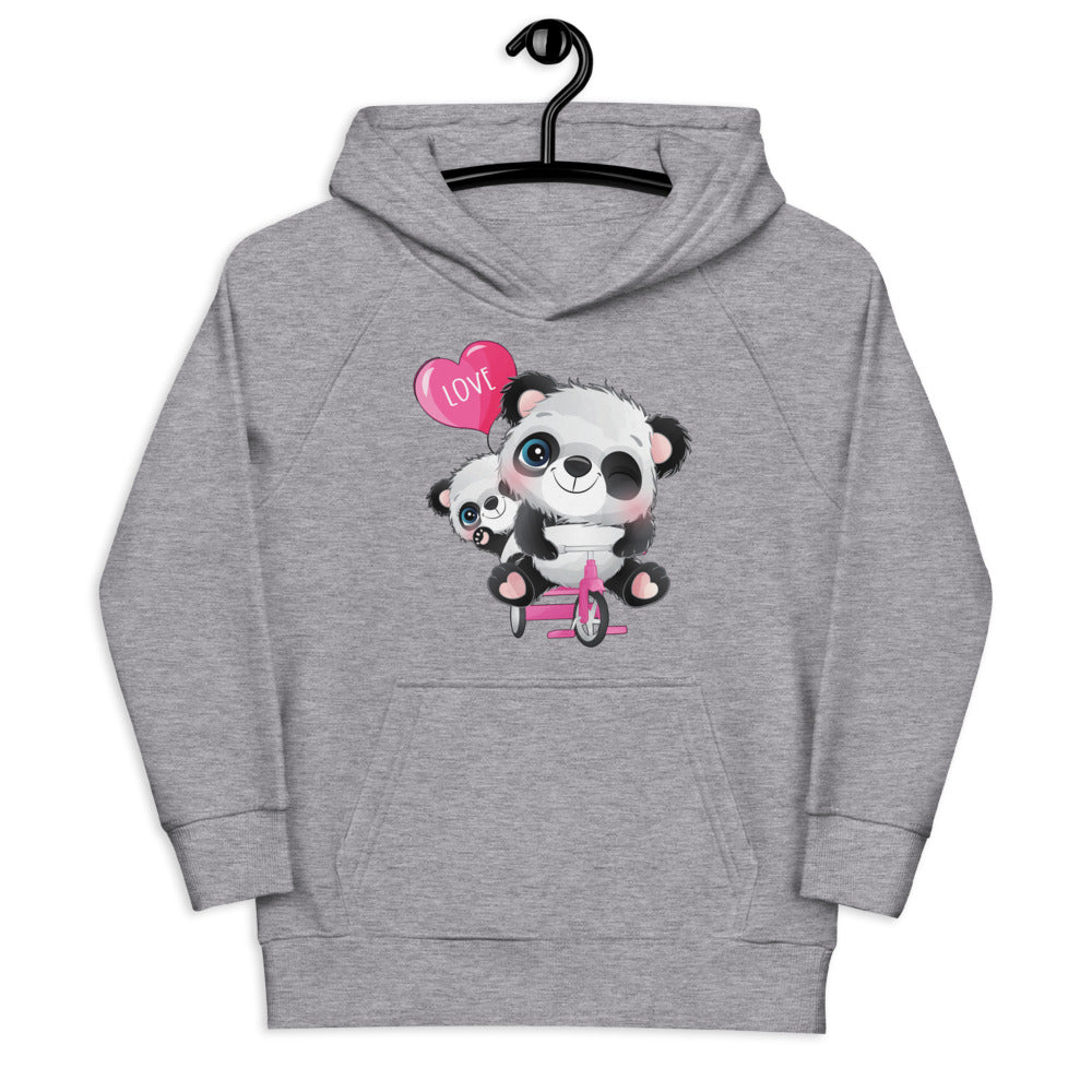 Panda Riding Bicycle, Hoodies, No. 0488