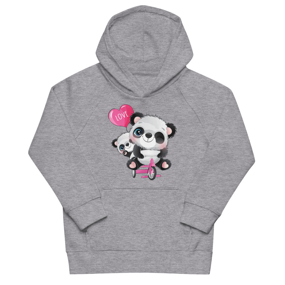 Panda Riding Bicycle, Hoodies, No. 0488