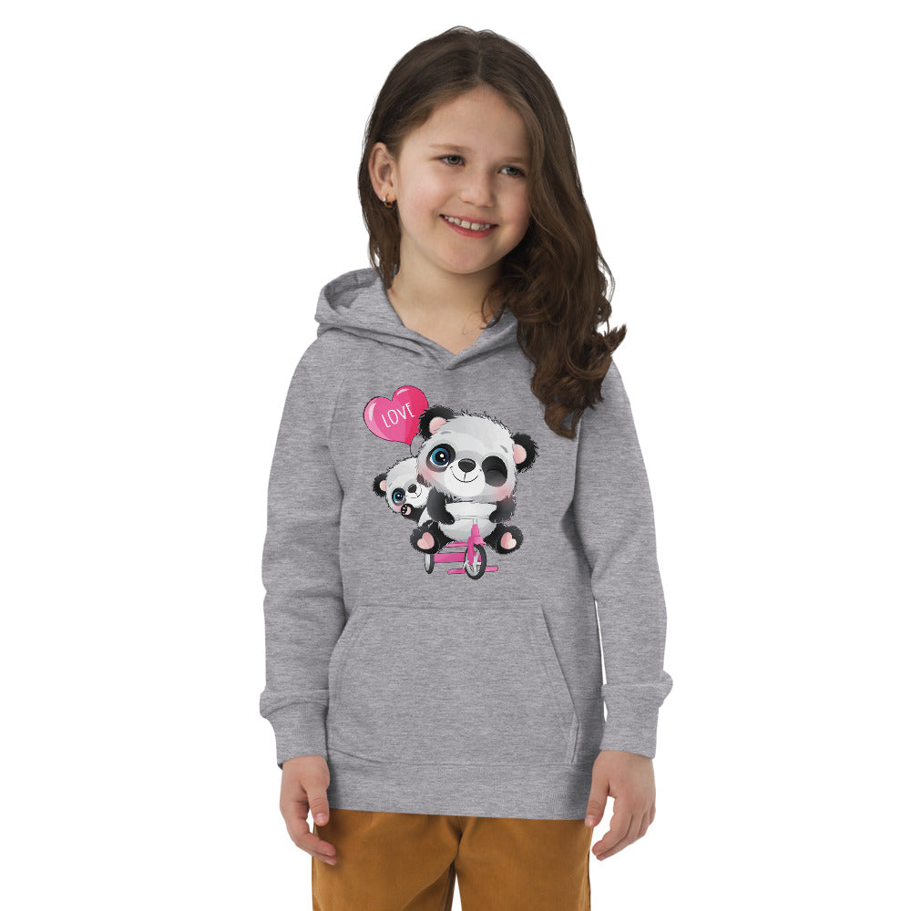 Panda Riding Bicycle, Hoodies, No. 0488