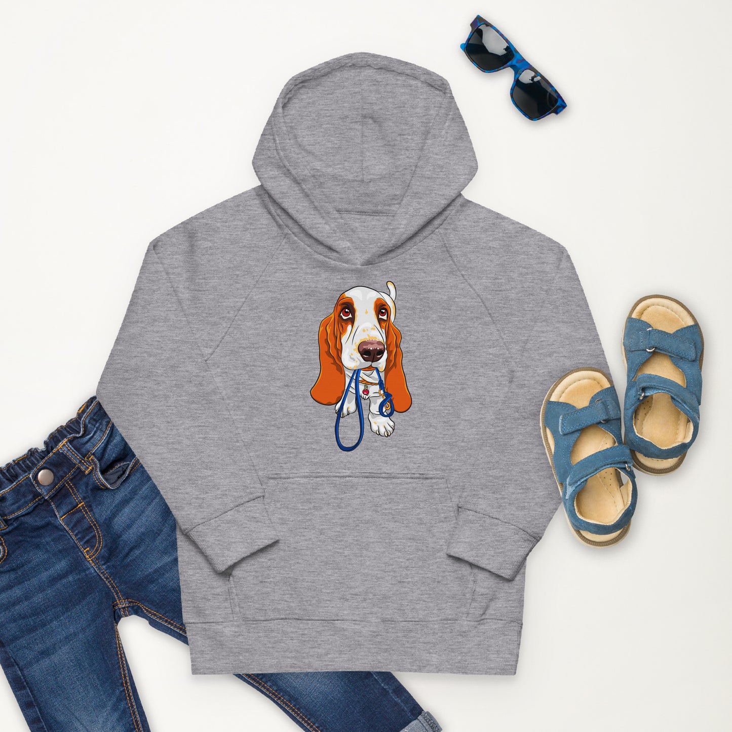 Basset Hound Dog Hoodie, No. 0570